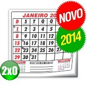 BLOCO DE CALENDÁRIO PARA COMERCIAL 2014